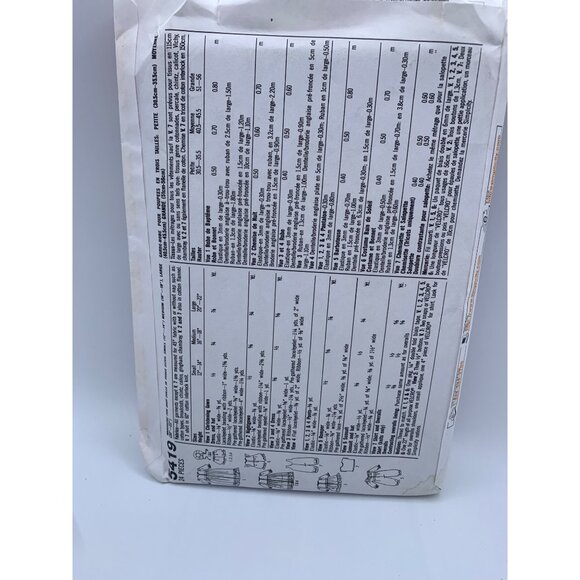 Simplicity Dolls Clothes for 12" to 22" doll Sewing Pattern 5419 - uncut - Picture 2 of 2